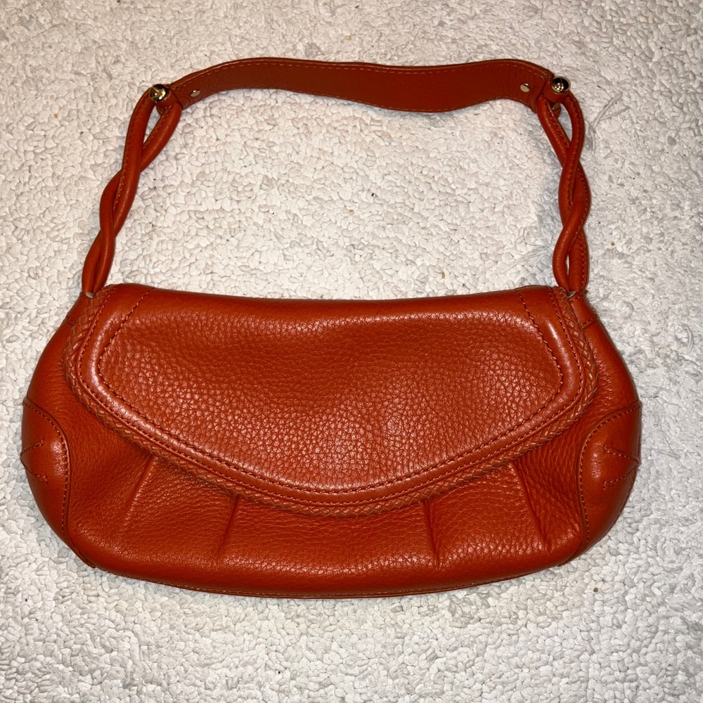 Cole Haan Orange Pebble Leather HandBag